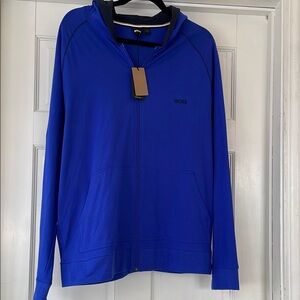 Hugo Boss Blue Zip-Up Hoodie